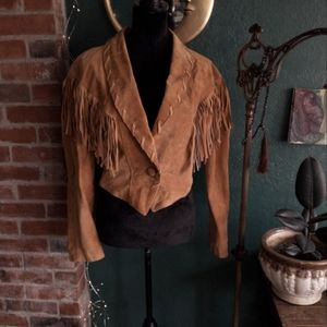 Vintage Suede Fringe Jacket